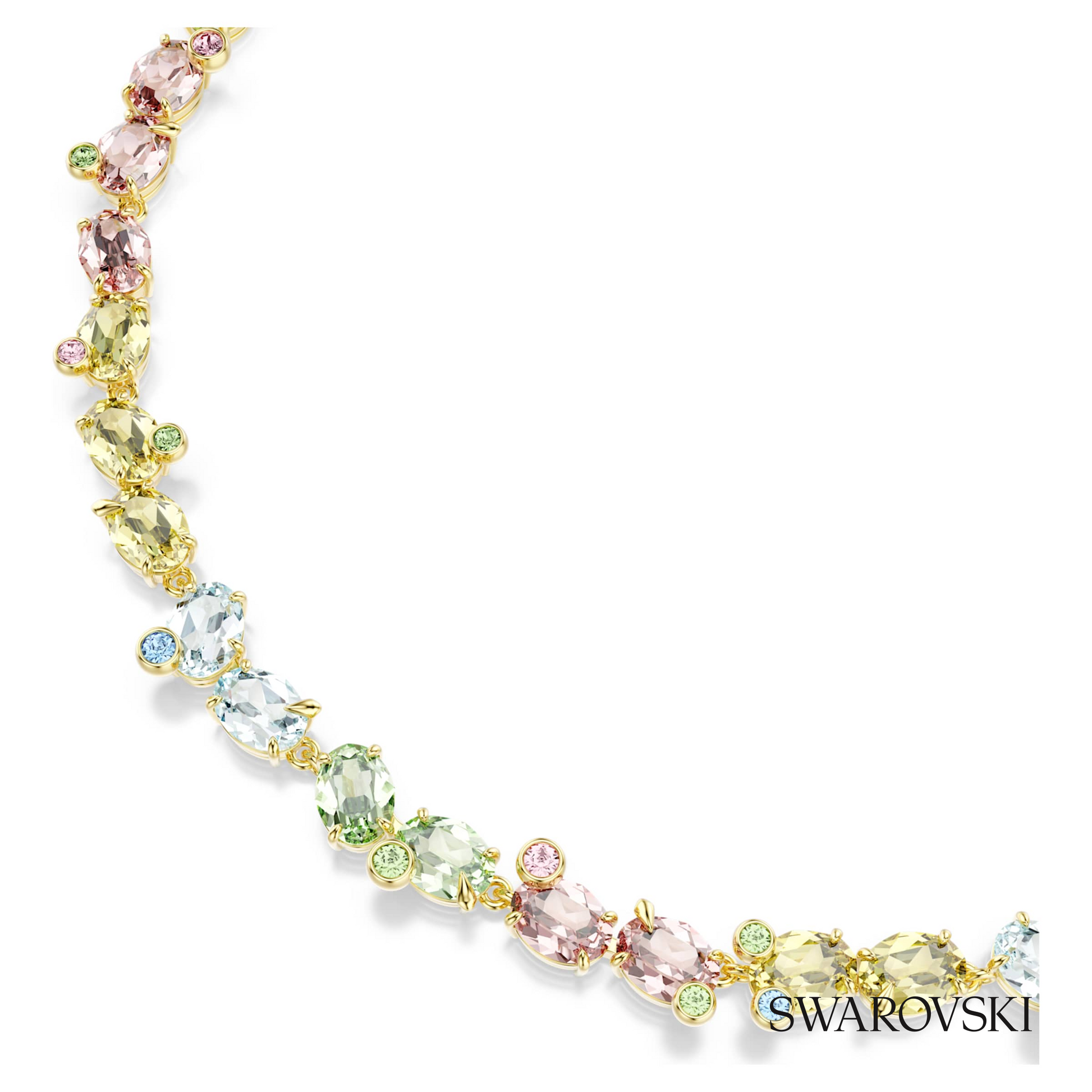 Swarovski Gema necklace, Mixed cuts, Multicolored, 18K – item 5714836 image 2