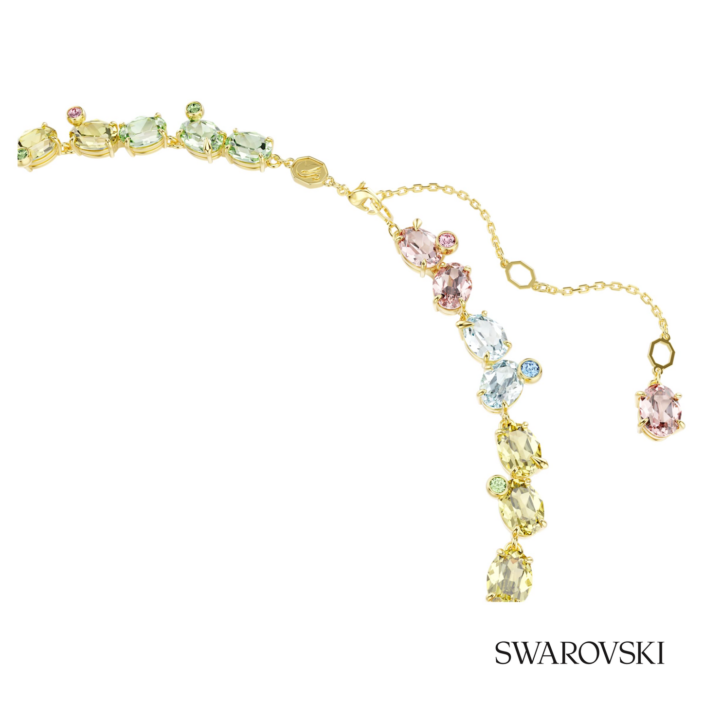 Swarovski Gema necklace, Mixed cuts, Multicolored, 18K – item 5714836 image 3