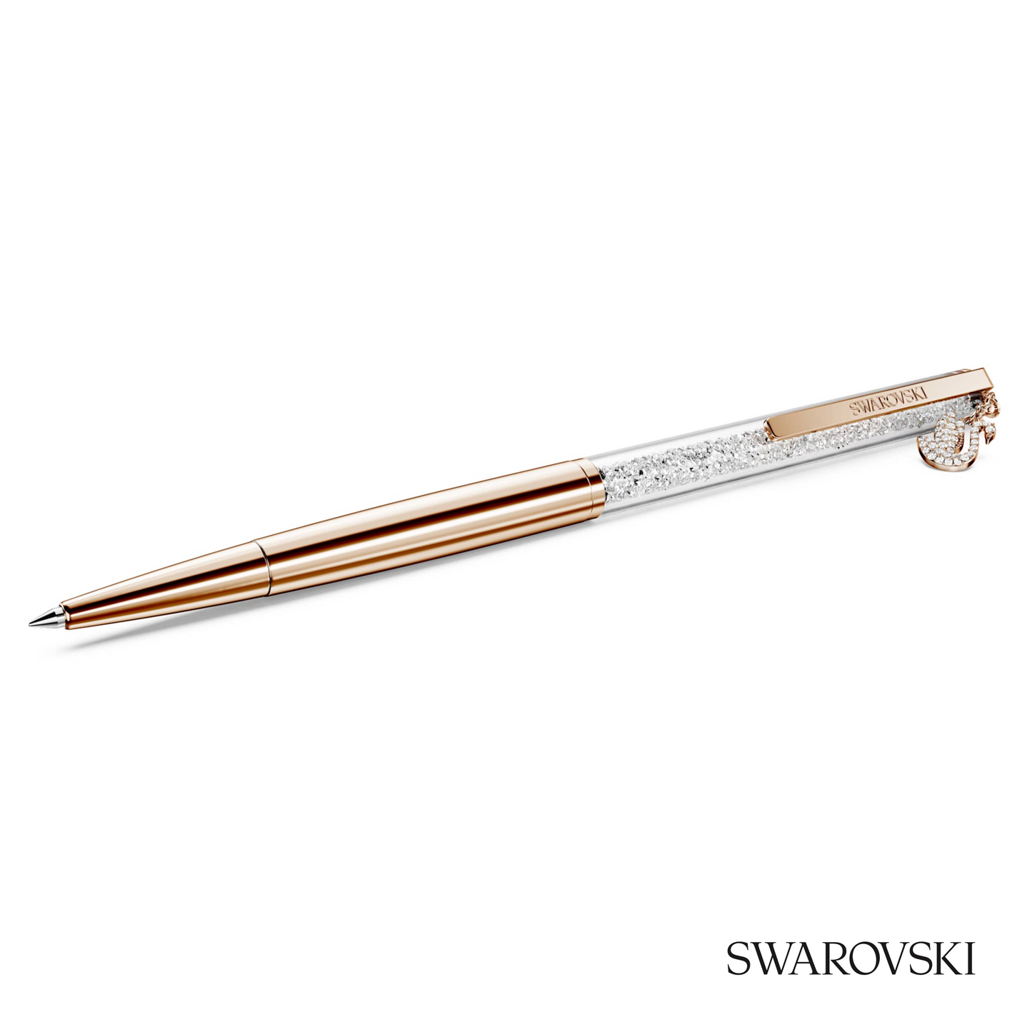 Swarovski Crystalline Ballpoint Pen, Swan, Crystals / Gold Tone Plated / Rose Gold Tone Plated