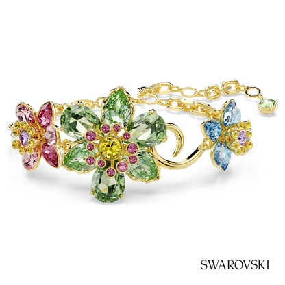 Swarovski Idyllia bracelet, Mixed cuts, Flower – item 5717156