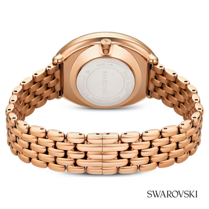 Imber oval watch, Swiss Made, Metal bracelet, Gold tone