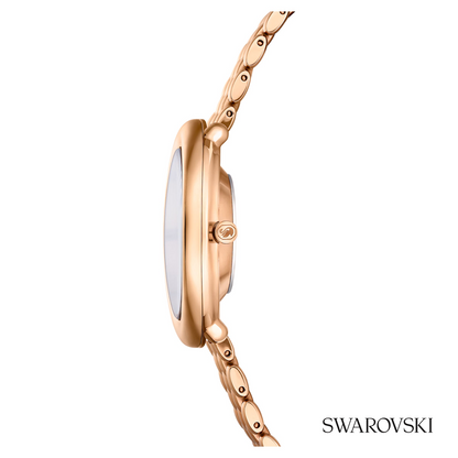 Imber oval watch, Swiss Made, Metal bracelet, Gold tone