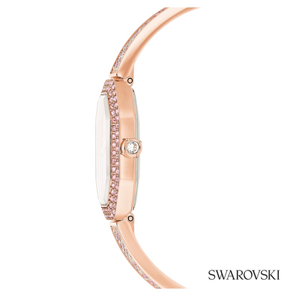 Dextera bangle watch, Swiss Made, Metal bracelet, Rose gold-tone plated