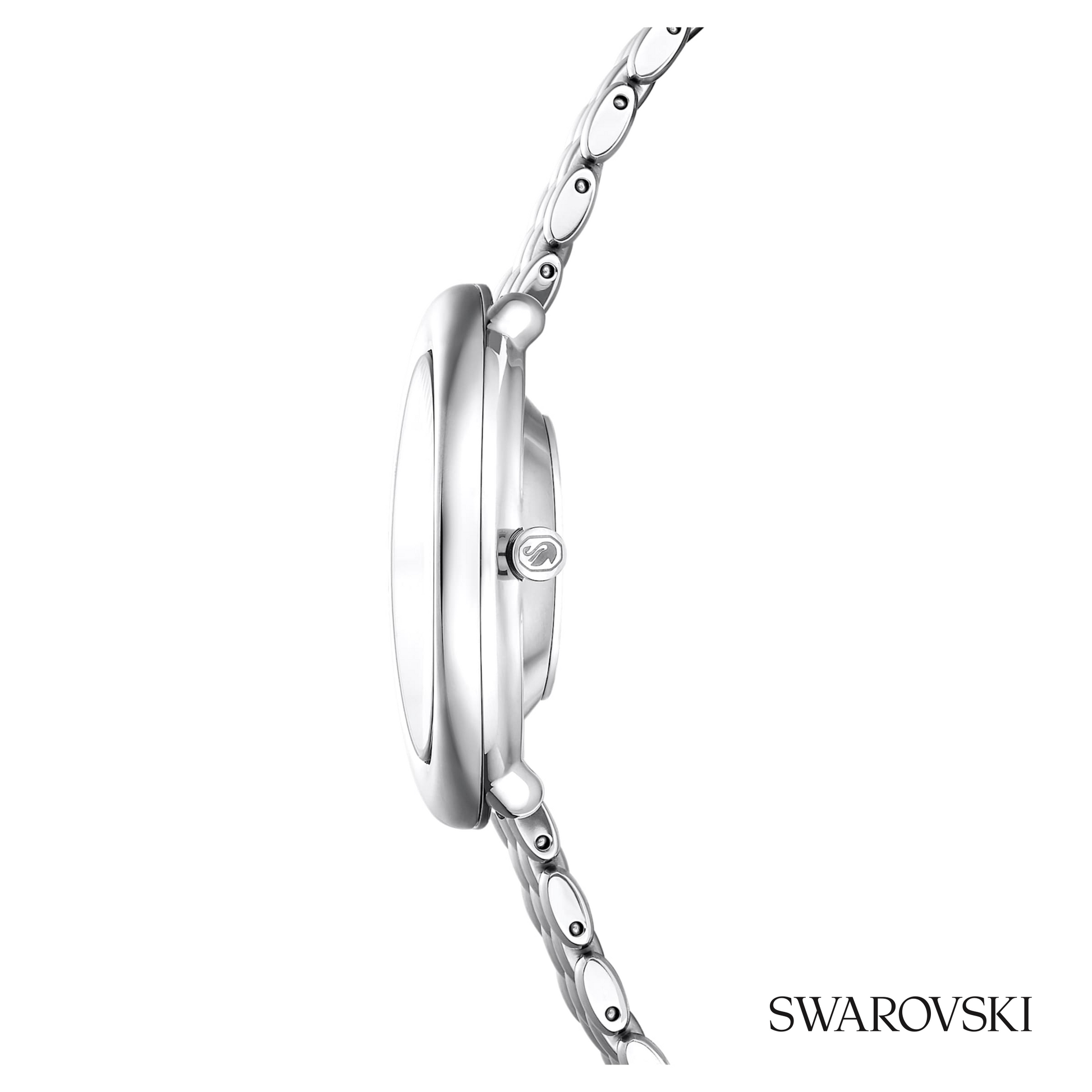 Imber oval watch, Swiss Made, Metal bracelet