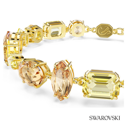 Swarovski Gema bracelet, Mixed cuts, Yellow, 18K gold – item 5718072 image 2