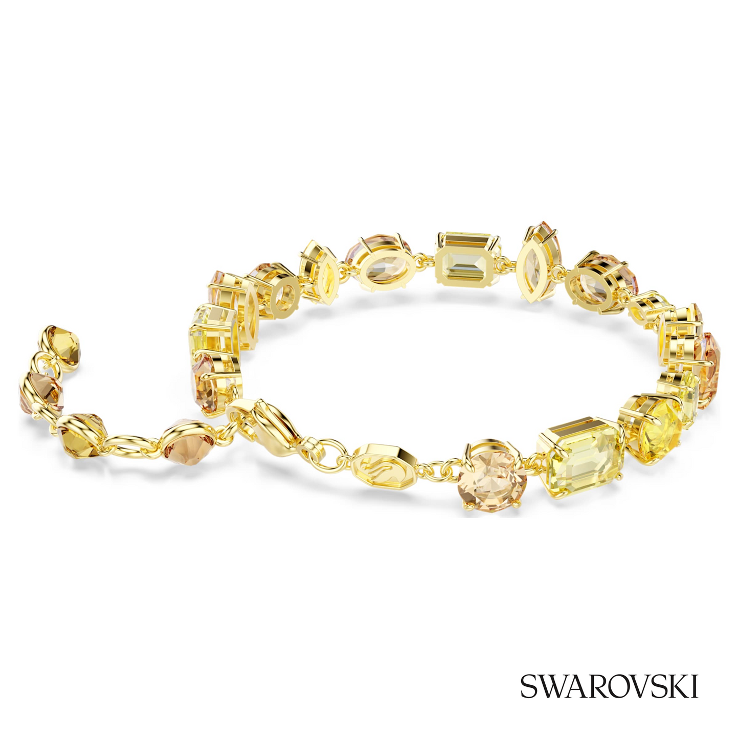 Swarovski Gema bracelet, Mixed cuts, Yellow, 18K gold – item 5718072 image 4