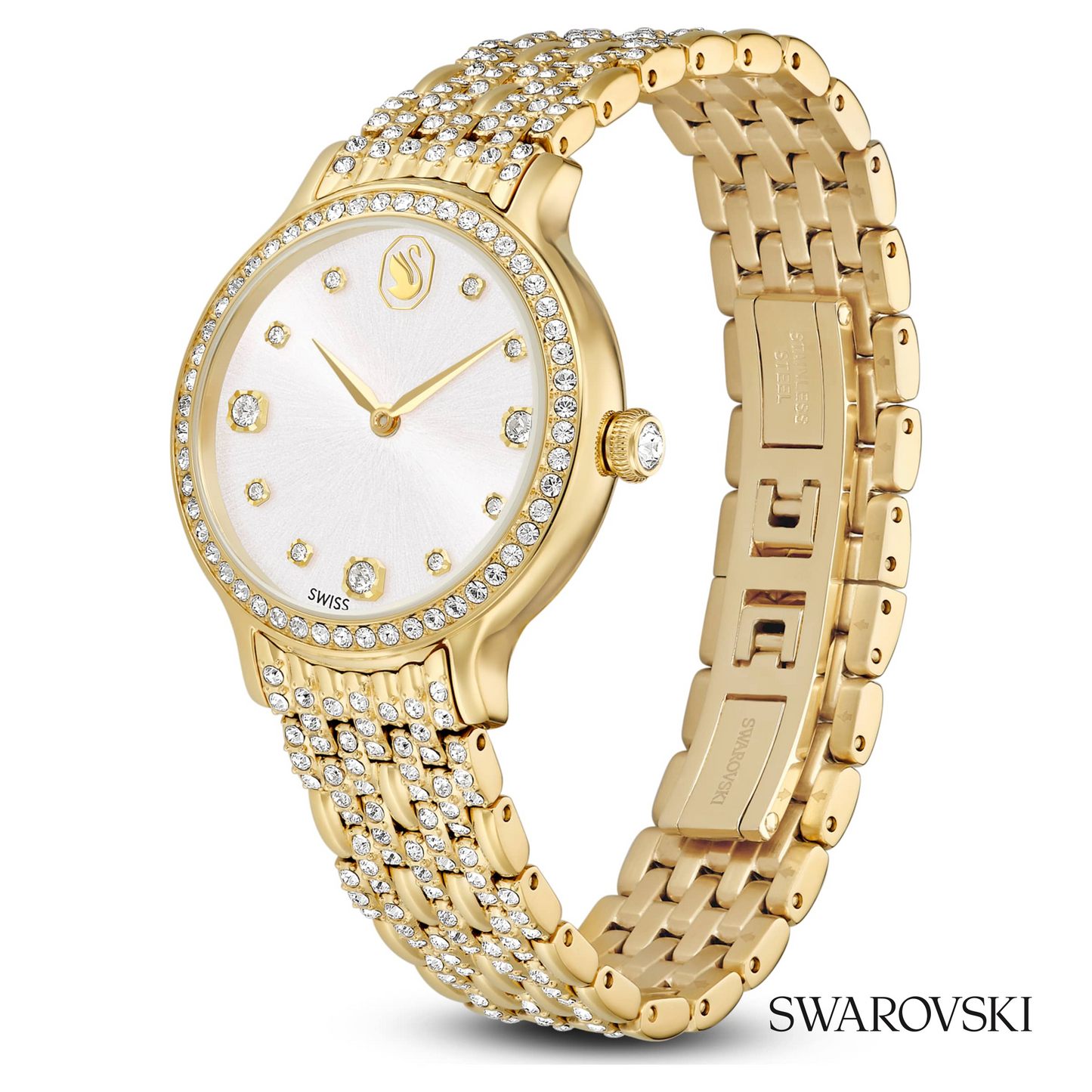 Imber watch, Swiss Made, Metal bracelet, Gold tone
