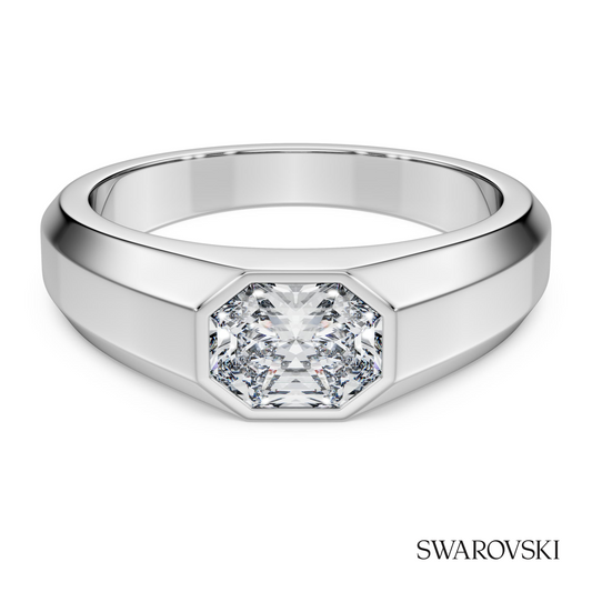Octagon band ring, Lab-grown diamonds 1.0 ct tw, Octagon shape, 14K white gold – item 5718239