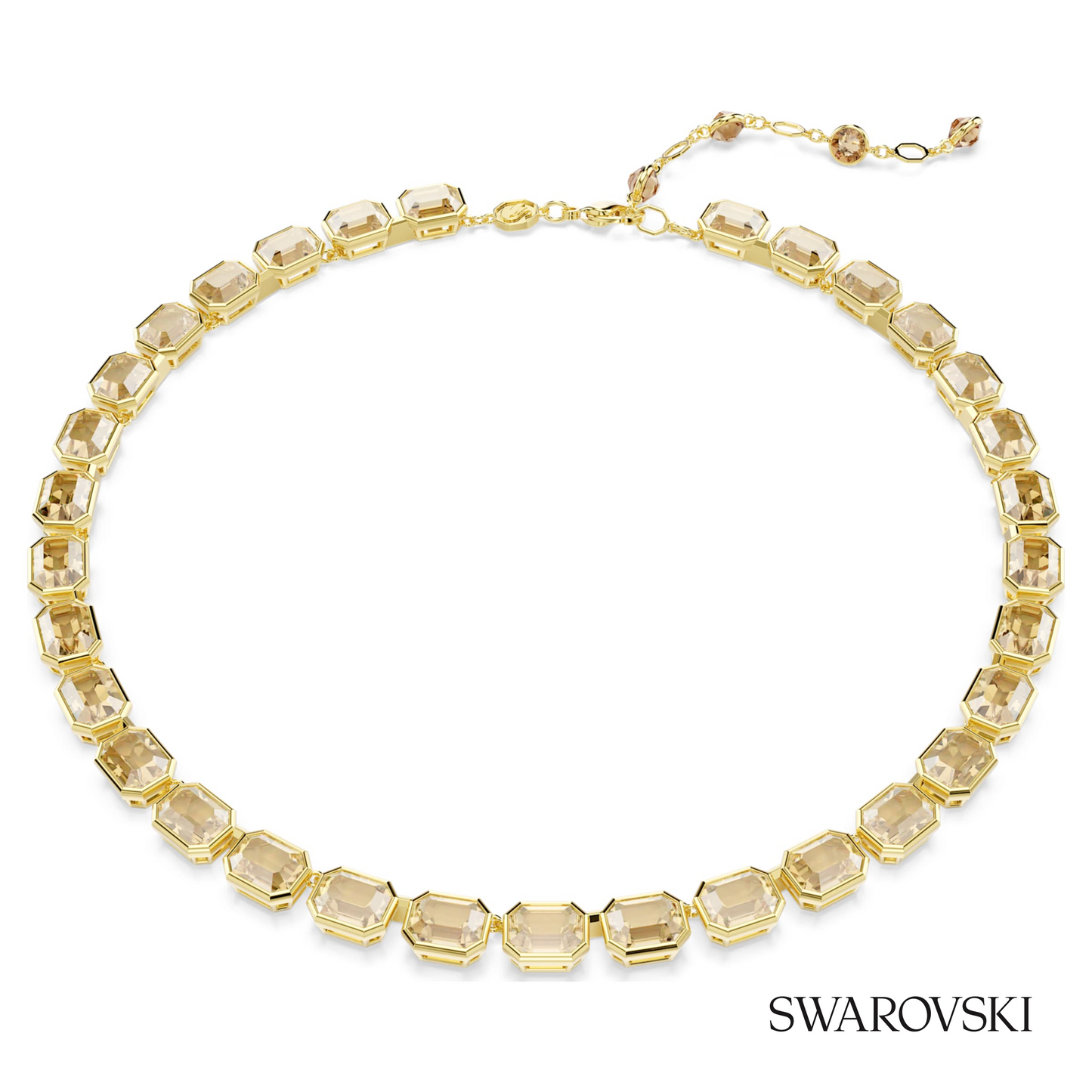 Swarovski Millenia necklace, Octagon cut, Yellow, 18K gold – item 5718674