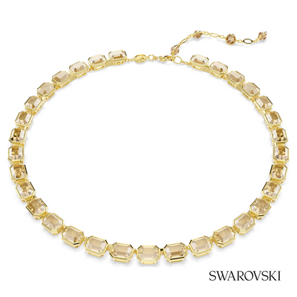 Swarovski Millenia necklace, Octagon cut, Yellow, 18K gold – item 5718674