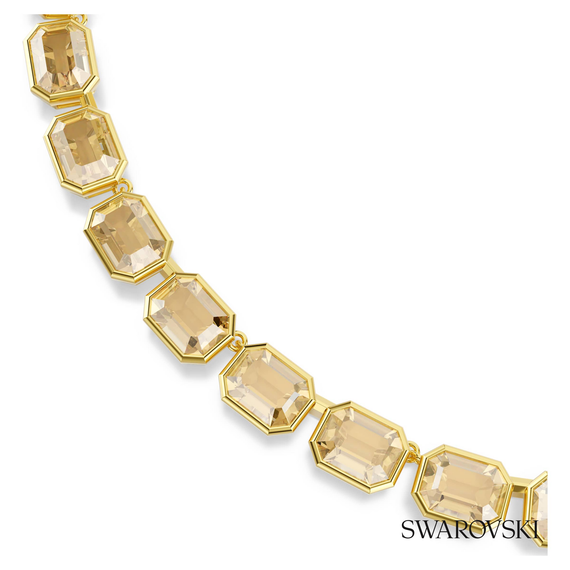 Swarovski Millenia necklace, Octagon cut, Yellow, 18K gold – item 5718674 image 2