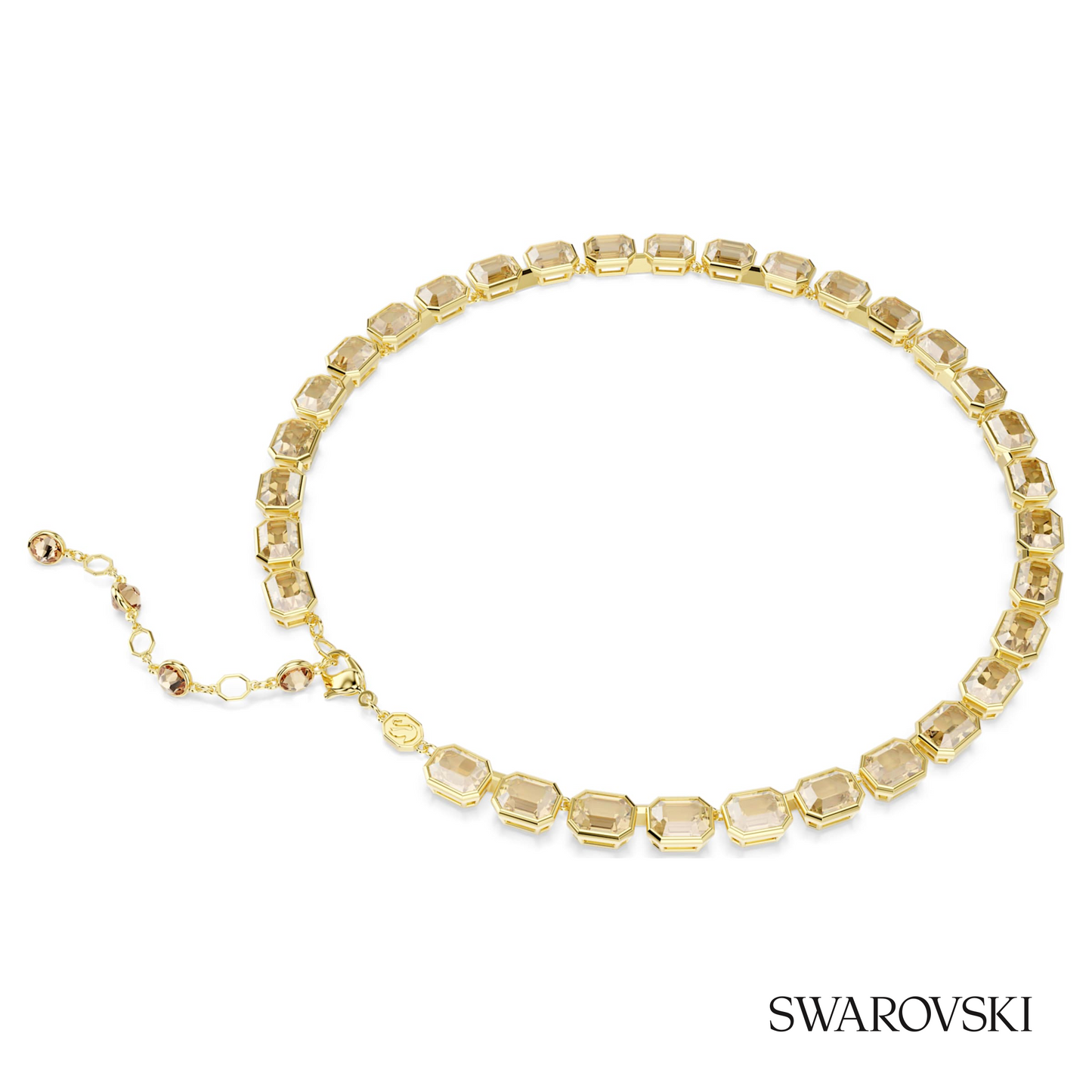 Swarovski Millenia necklace, Octagon cut, Yellow, 18K gold – item 5718674 image 4