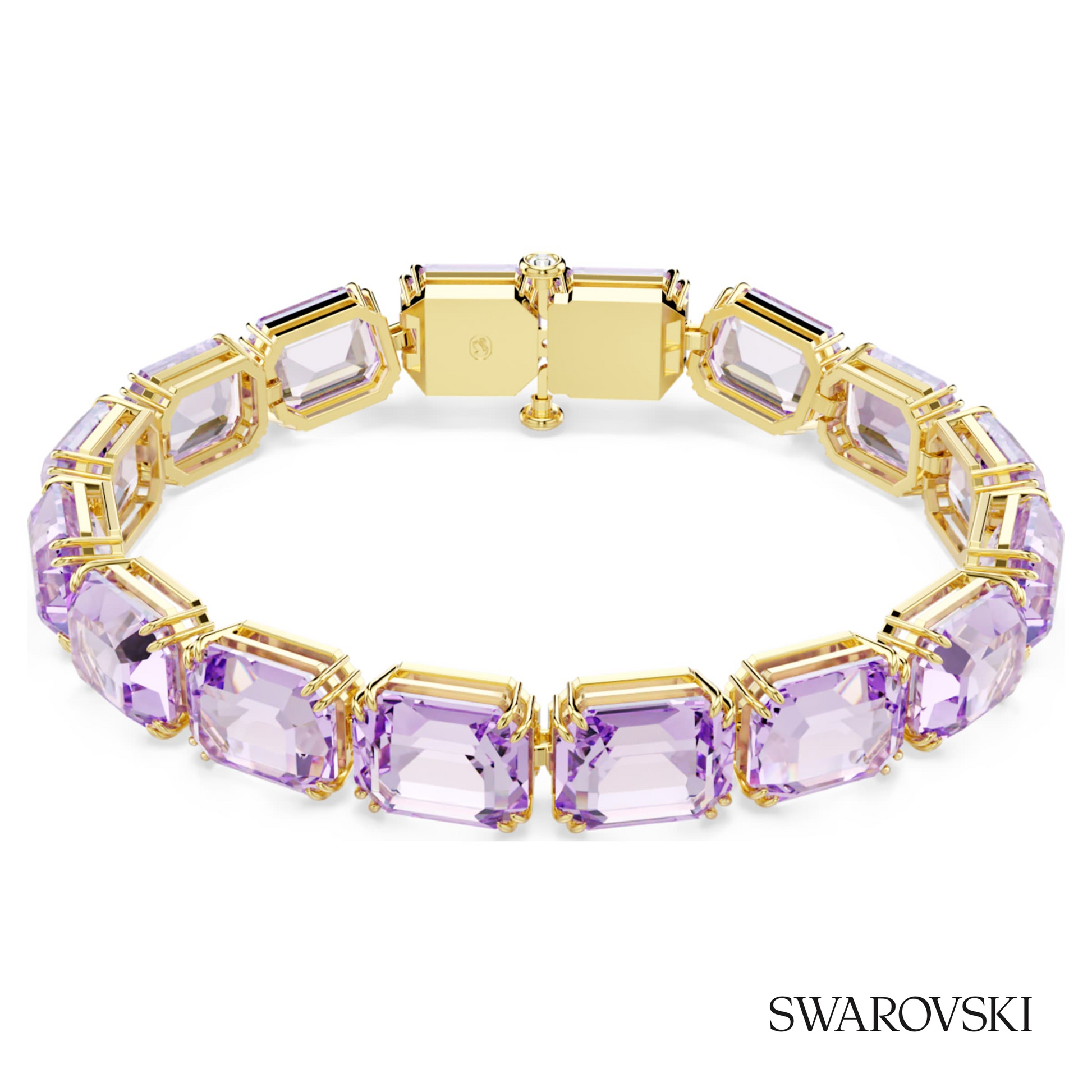 Swarovski Millenia bracelet, Octagon cut, Purple, 18K gold – item 5720487 image 5