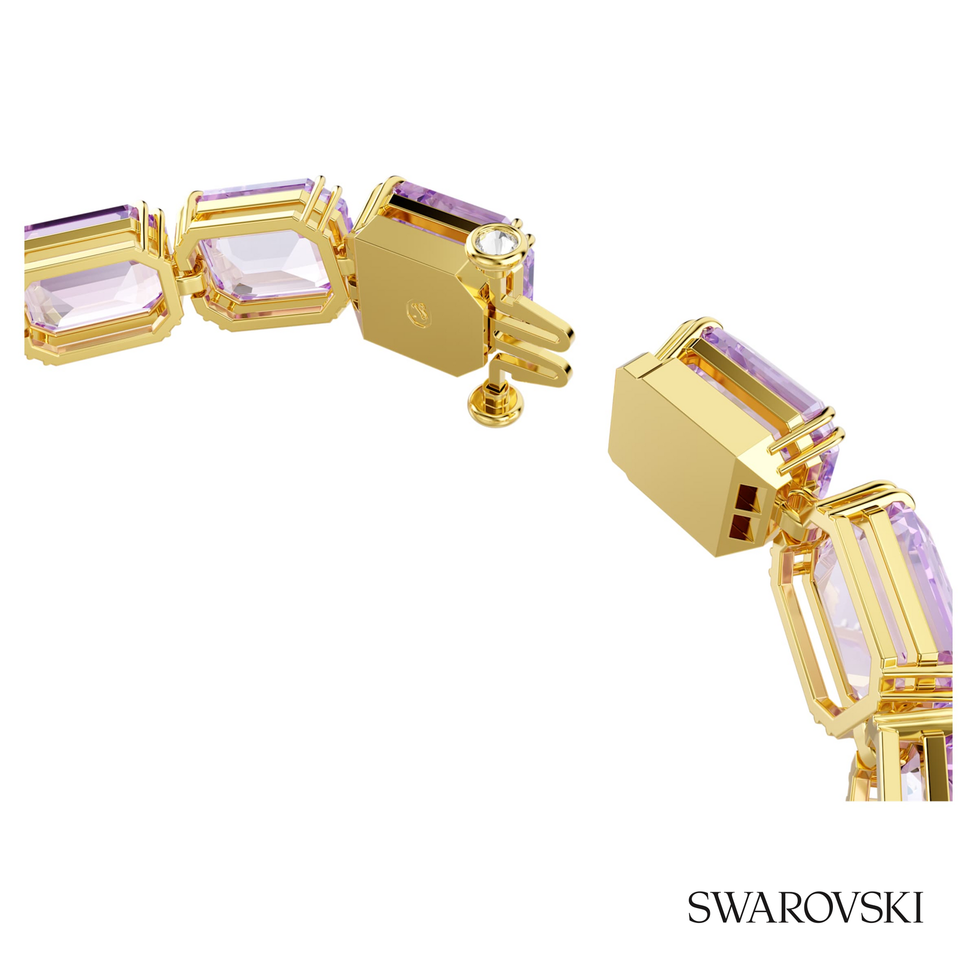 Swarovski Millenia bracelet, Octagon cut, Purple, 18K gold – item 5720487 image 3