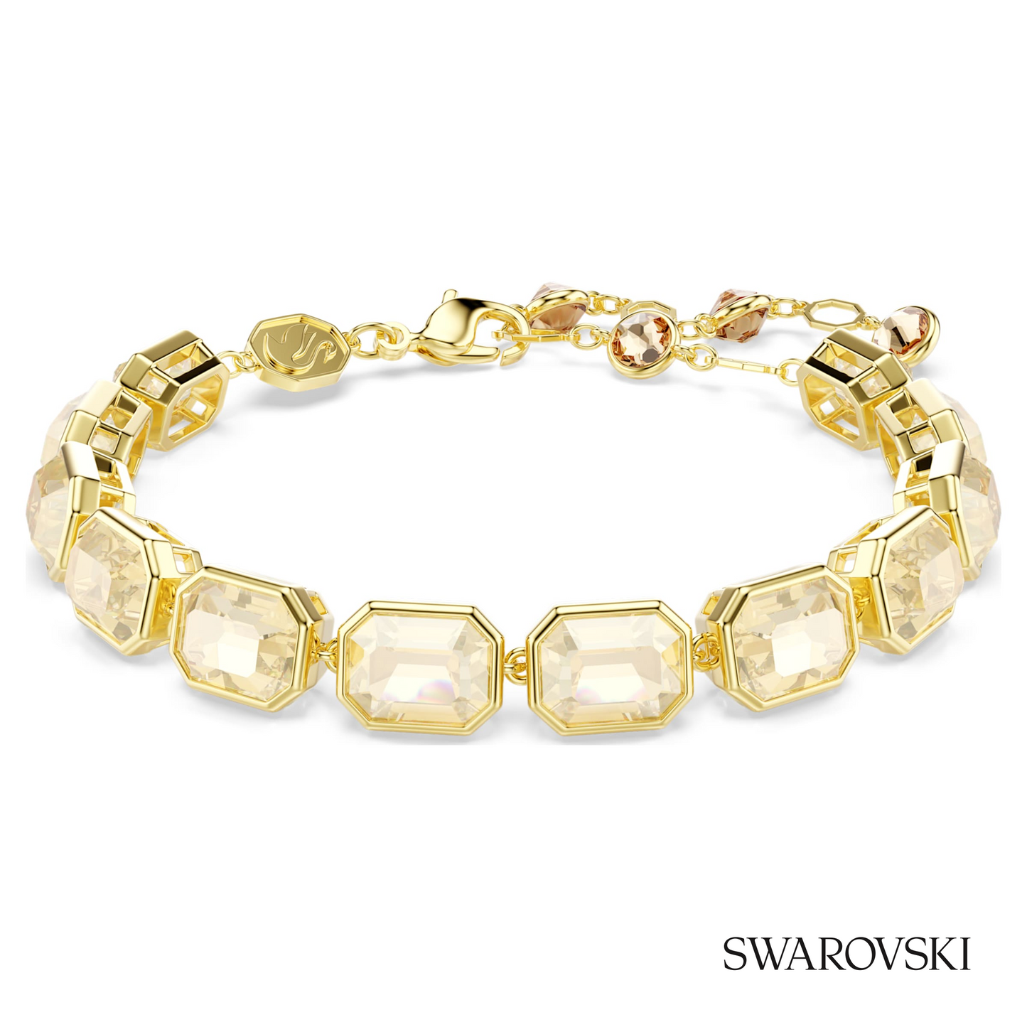 Swarovski Millenia bracelet, Octagon cut, Caramel, 18K – item 5720912