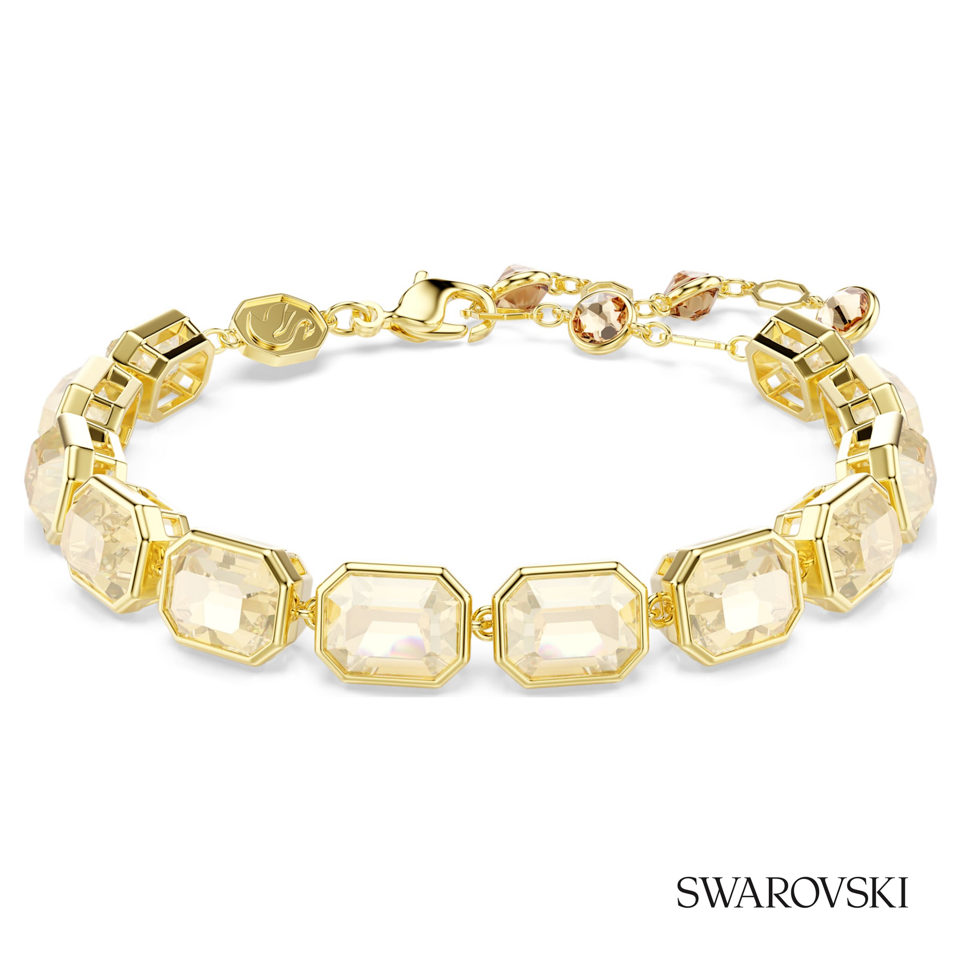 Swarovski Millenia bracelet, Octagon cut, Caramel, 18K – item 5720912
