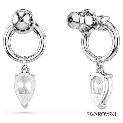 Swarovski Mesmera drop earrings, Mixed cuts, White – item 5723177 image 4