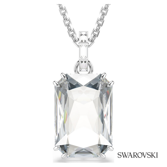 Millenia pendant, Octagon cut, White, Rhodium plated – item 5725768