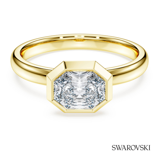 Octagon bezel ring, Lab-grown diamonds 1.0 ct tw, Octagon shape, 14K yellow gold – item 5726506