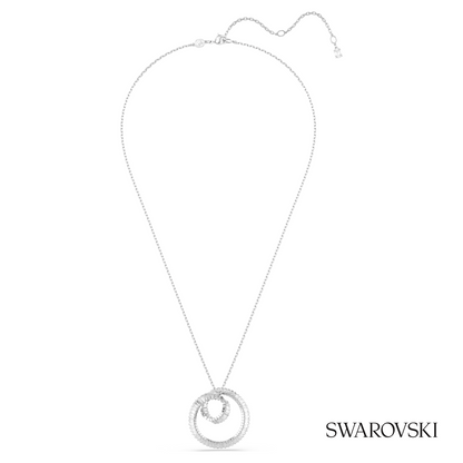 Swarovski Matrix pendant, Baguette cut, White, Rhodium – item 5727114 image 2