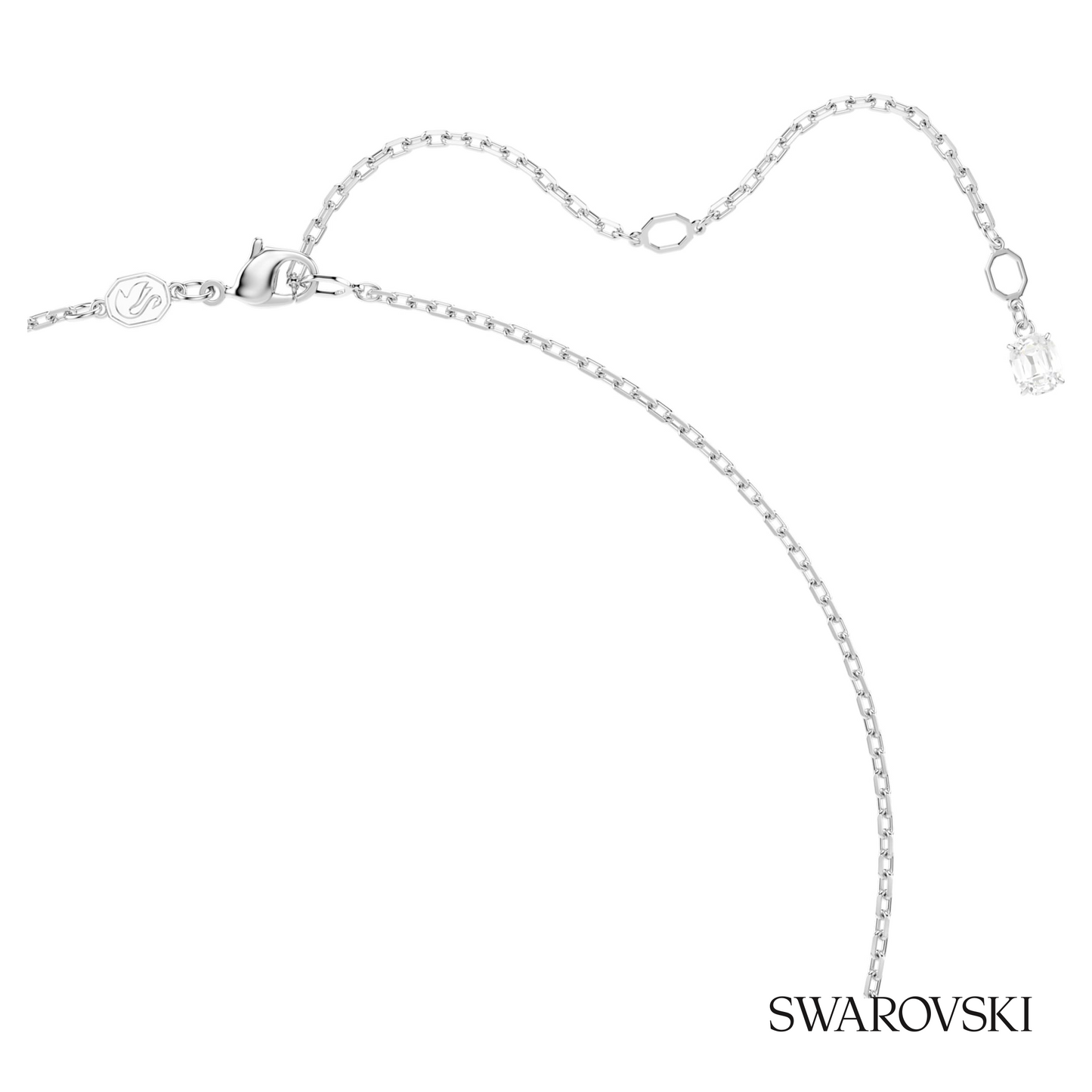 Swarovski Matrix pendant, Baguette cut, White, Rhodium – item 5727114 image 4