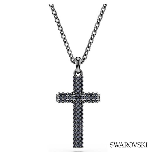 Insigne pendant, Cross, Gray, Ruthenium plated – item 5727985