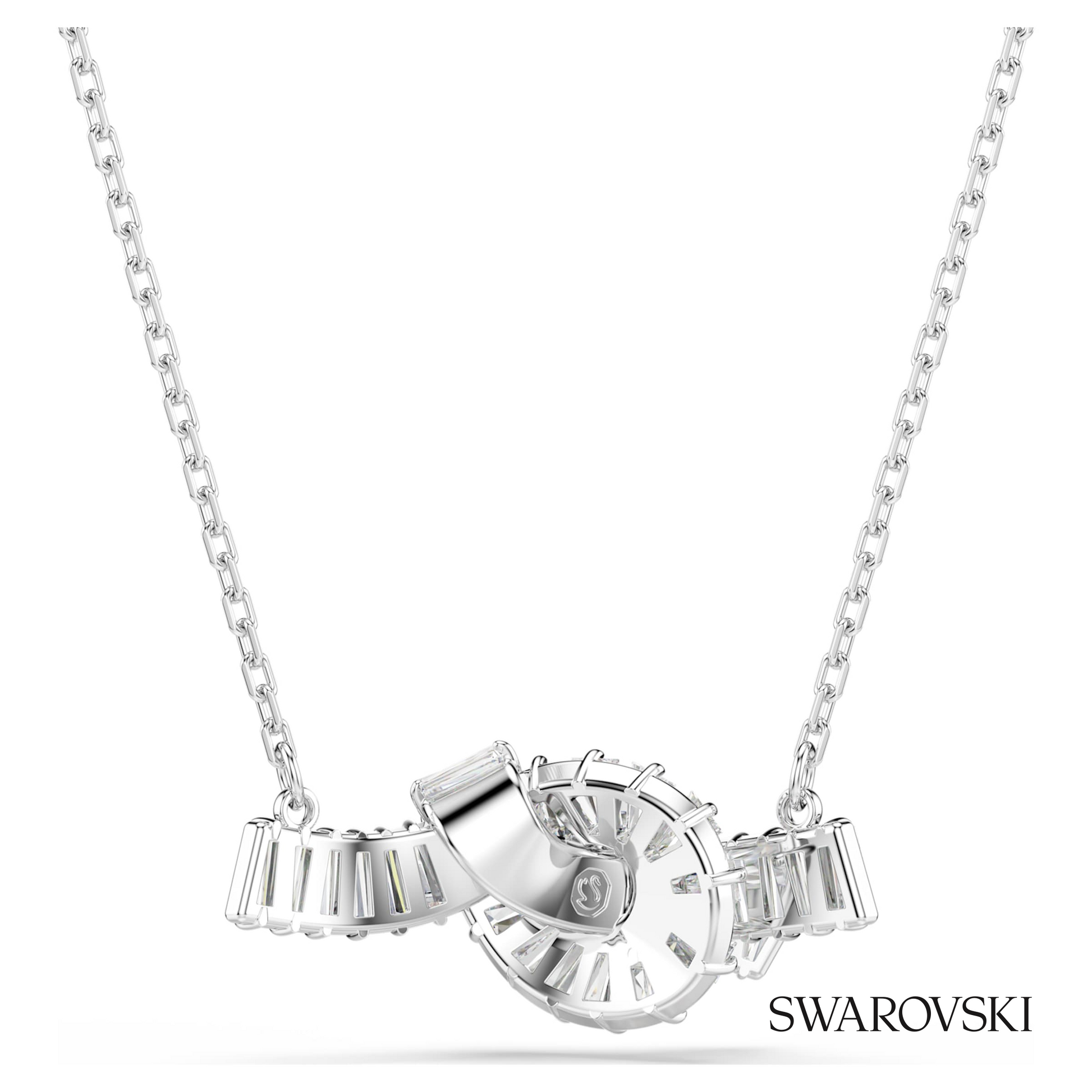 Swarovski Matrix pendant, Baguette cut, Knot, White – item 5728553 image 5