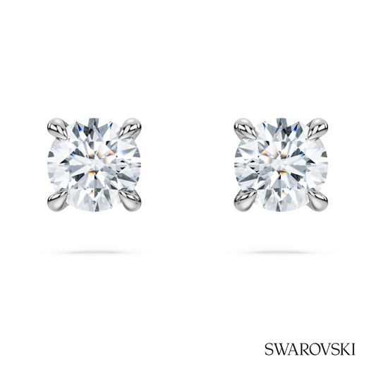Eternity stud earrings, Lab-grown diamonds 0.52 ct tw, Round shape, Sterling silver – item 5728555