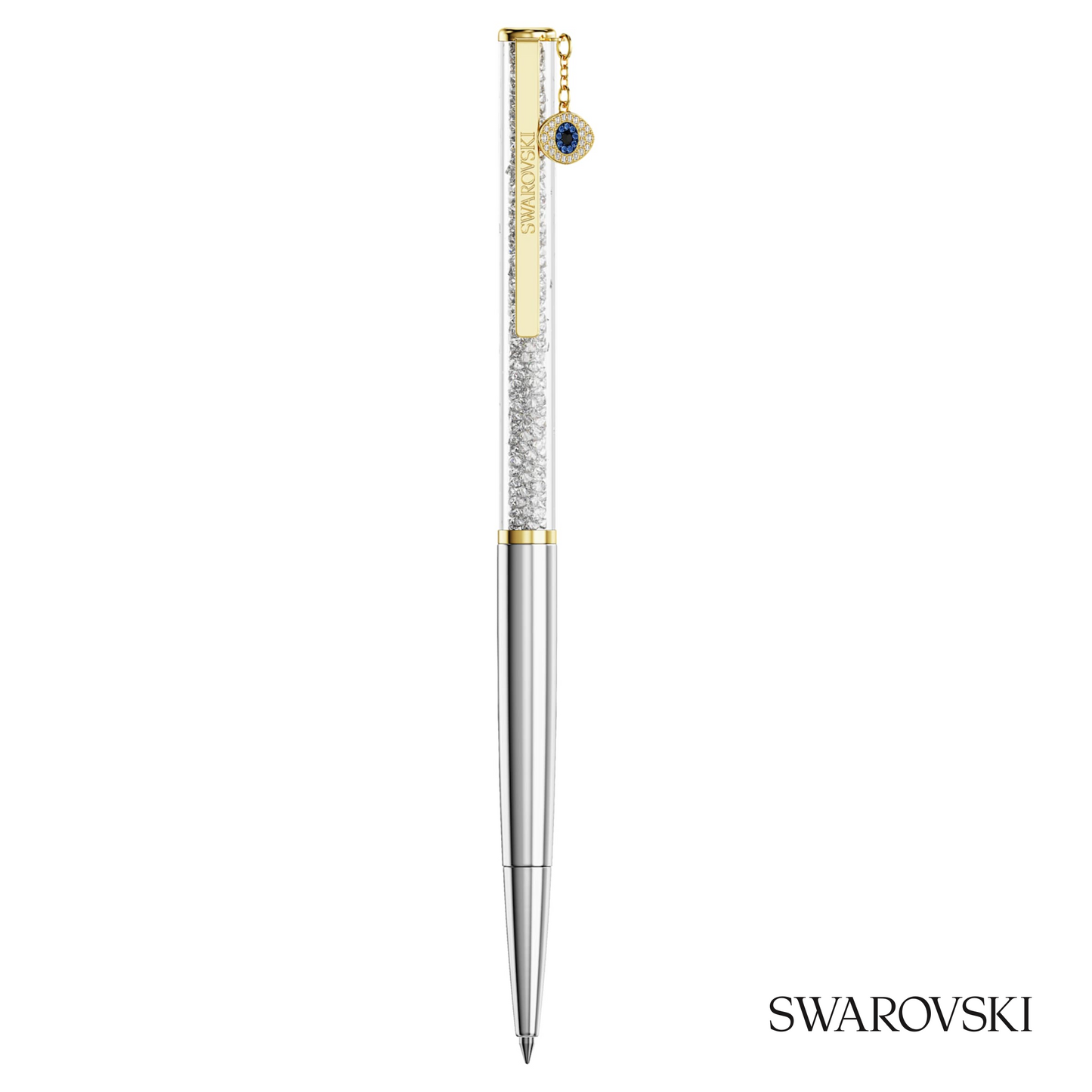 Swarovski Crystalline Ballpoint Pen, Evil Eye, Crystals / Gold Tone Plated