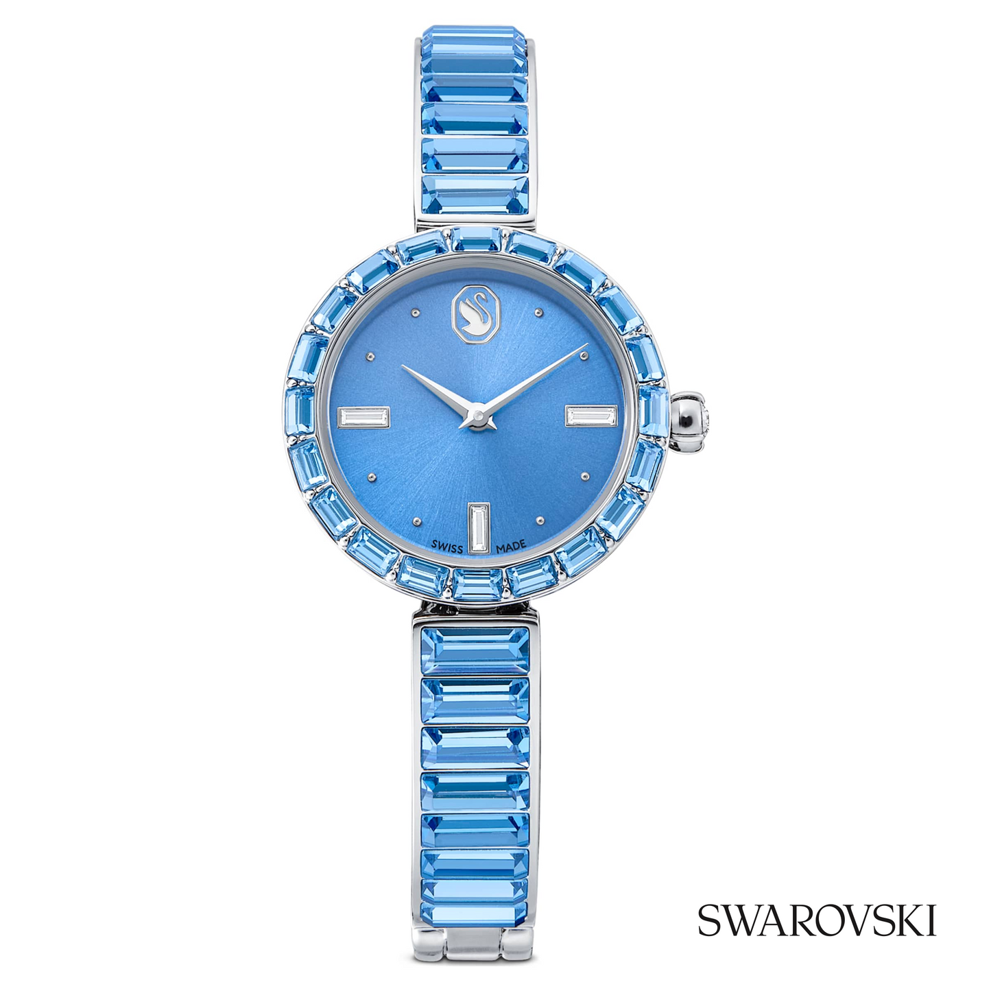 Matrix bangle watch, Swiss Made, Crystal bracelet