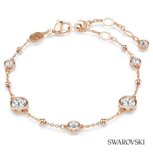 Imber bracelet, Round cut, White, 18K rose gold finish – item 5730677