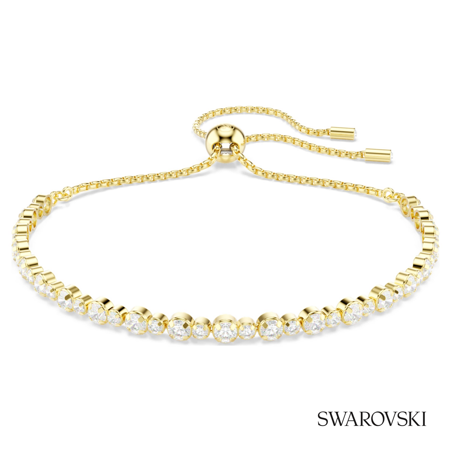 Swarovski Matrix bracelet, Round cut, White, 18K gold – item 5730709 image 5