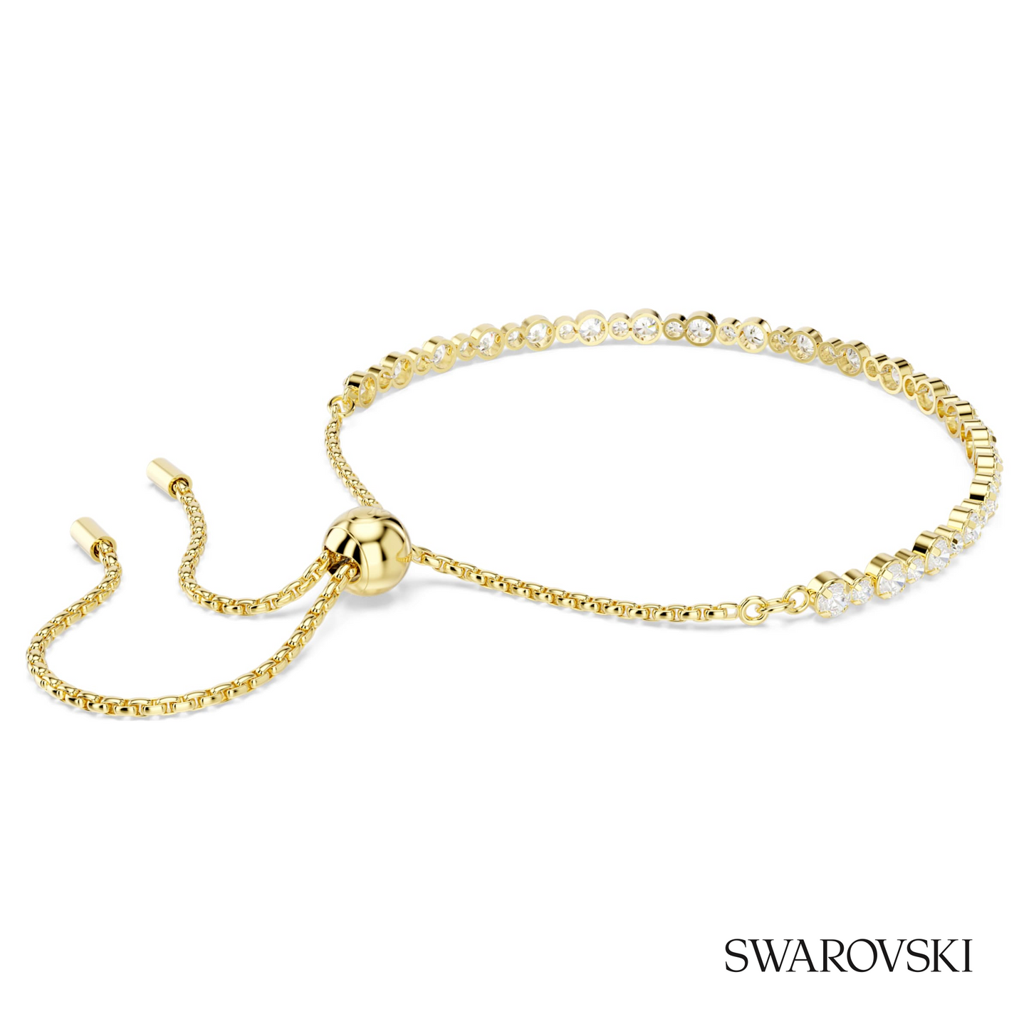 Swarovski Matrix bracelet, Round cut, White, 18K gold – item 5730709 image 4