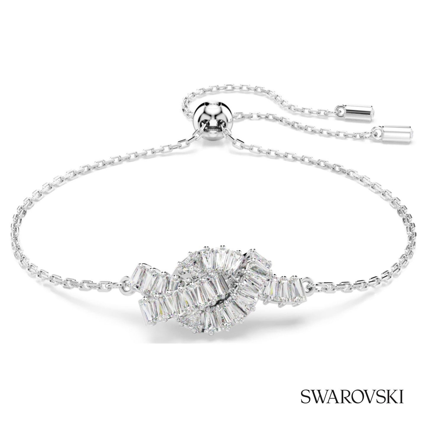 Swarovski Matrix bracelet, Baguette cut, Knot, White – item 5731101 image 5
