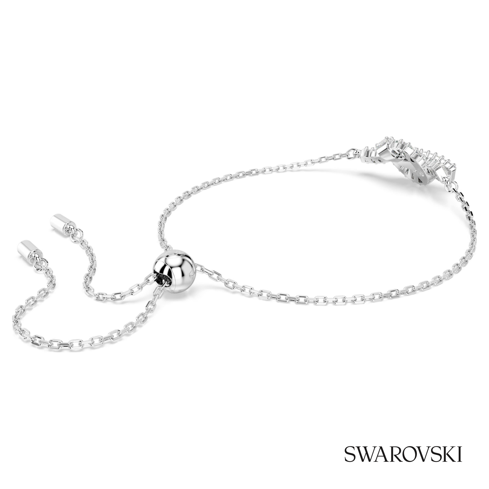 Swarovski Matrix bracelet, Baguette cut, Knot, White – item 5731101 image 4