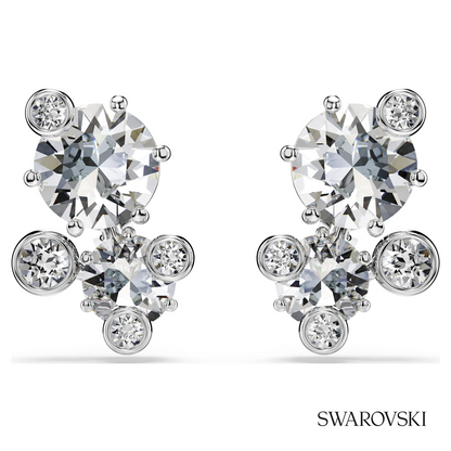 Swarovski Constella stud earrings, Round cut, White – item 5732253