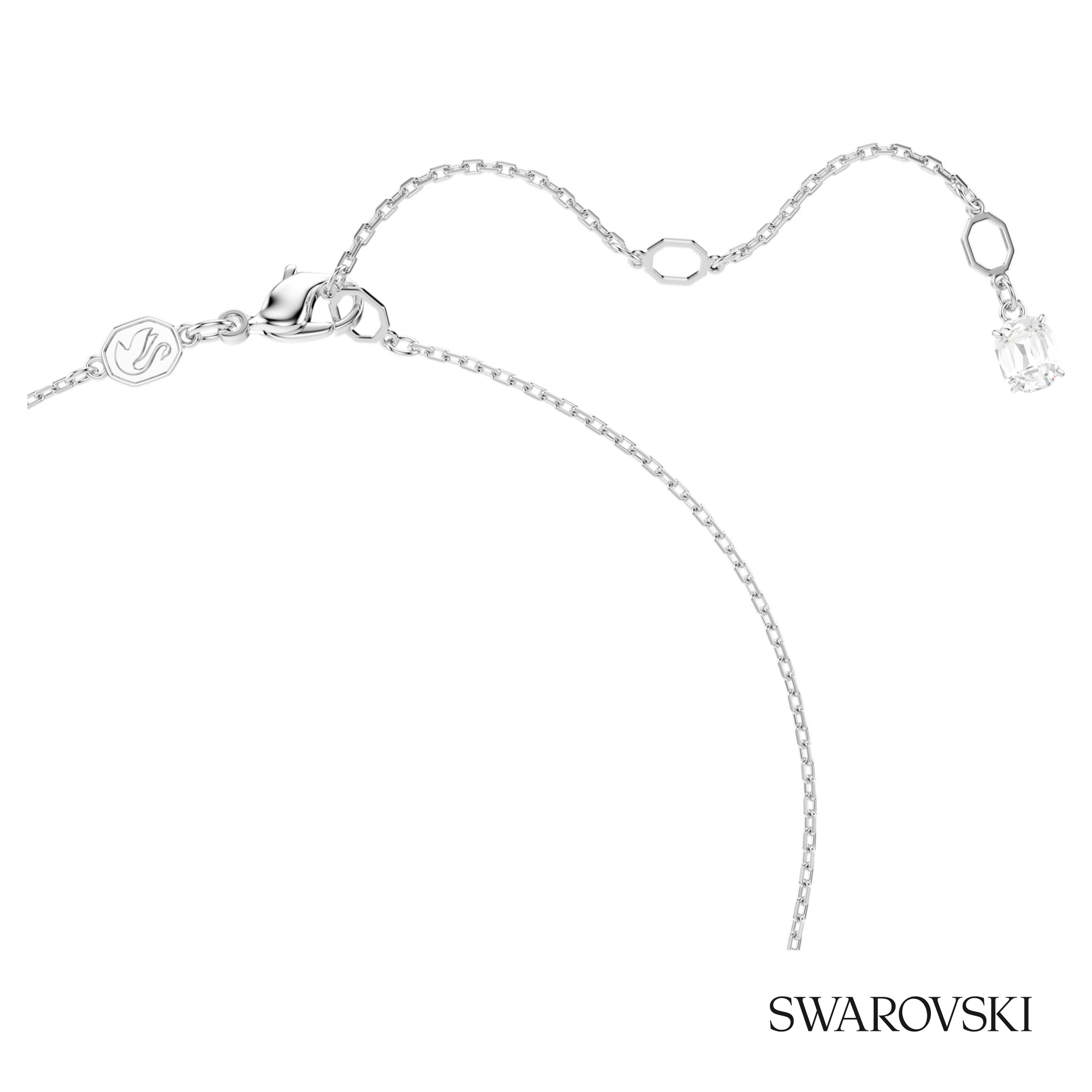 Swarovski Matrix pendant, Mixed cuts, Blue, Rhodium plated – item 5732265 image 4