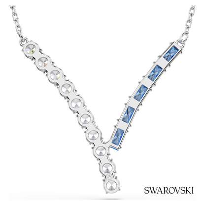 Swarovski Matrix pendant, Mixed cuts, Blue, Rhodium plated – item 5732265 image 5