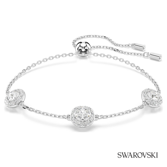 Una Angelic bracelet, Round cut, Double sided motifs, White, Rhodium plated – item 5732272