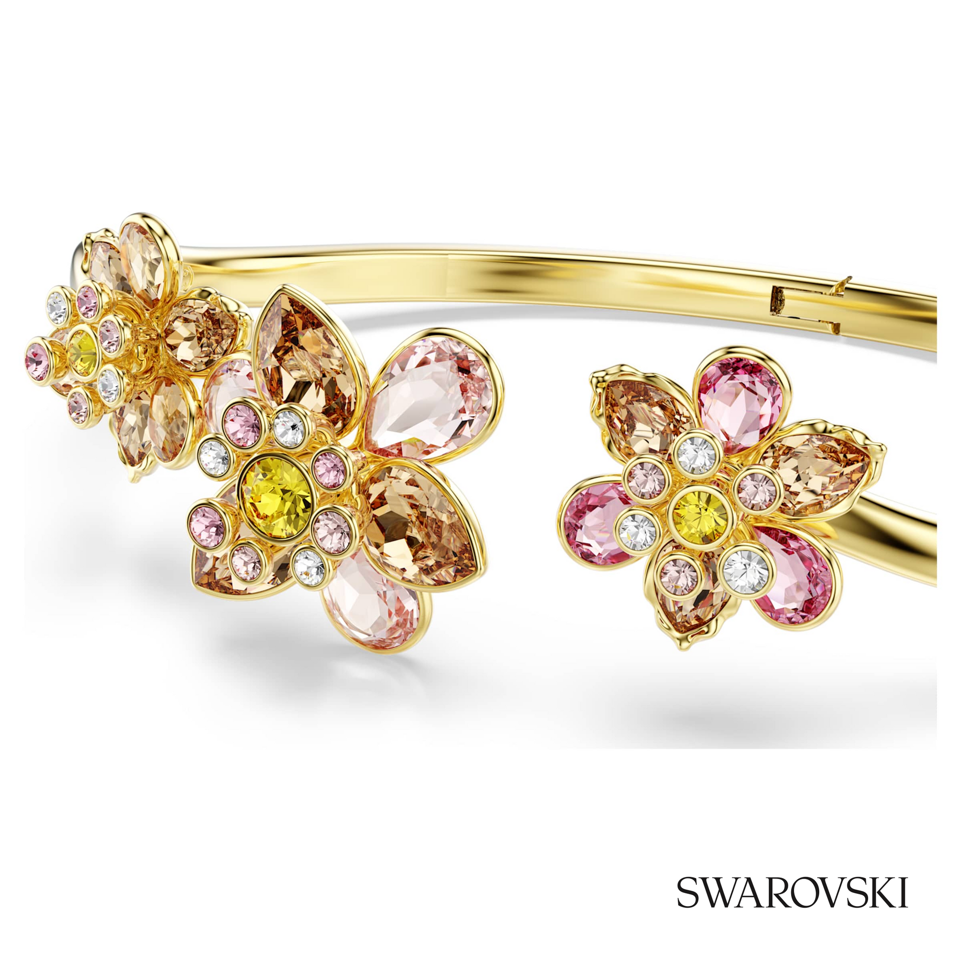 Swarovski Idyllia bangle, Mixed cuts, Flower – item 5732387 image 2