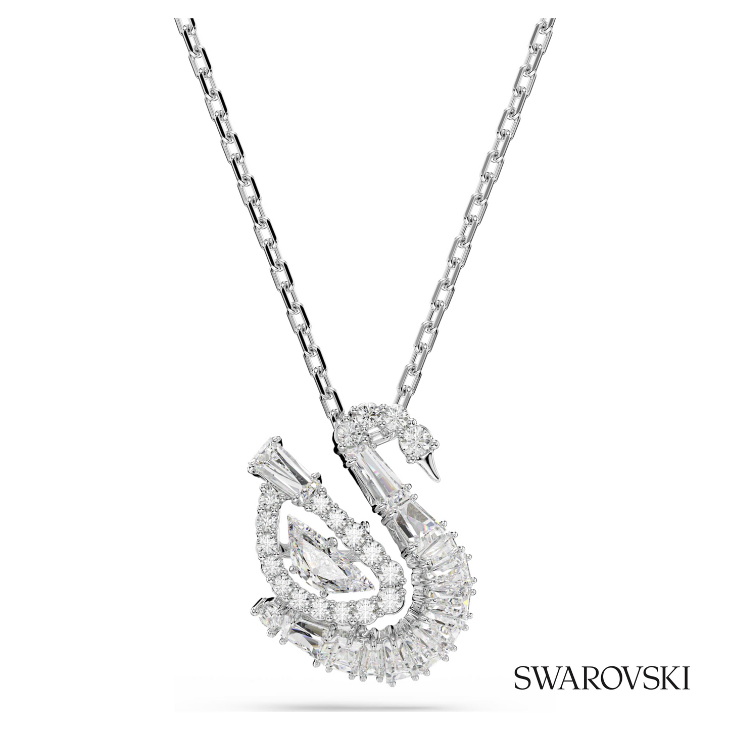 Swarovski Swan pendant, Mixed cuts, Swan, White – item 5732412