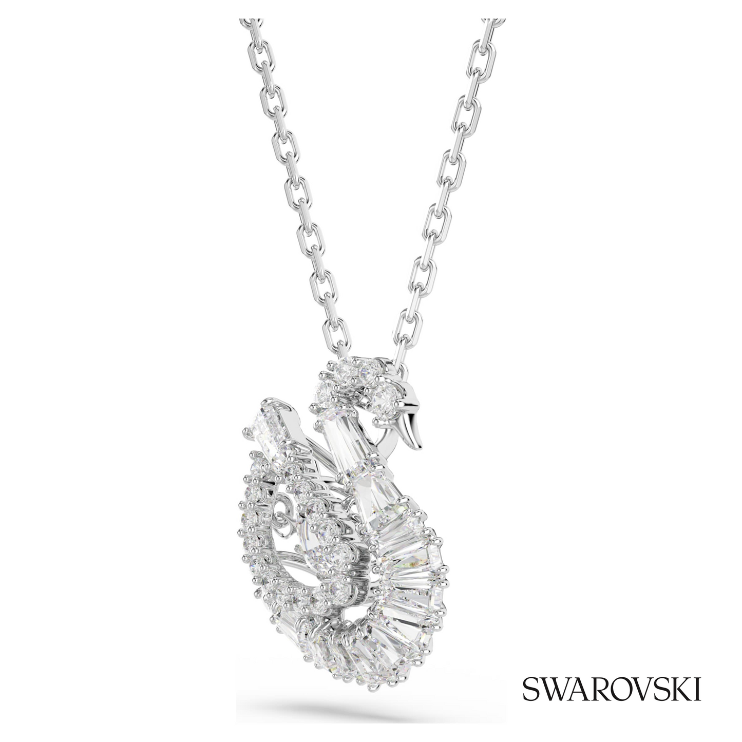 Swarovski Swan pendant, Mixed cuts, Swan, White – item 5732412 image 3