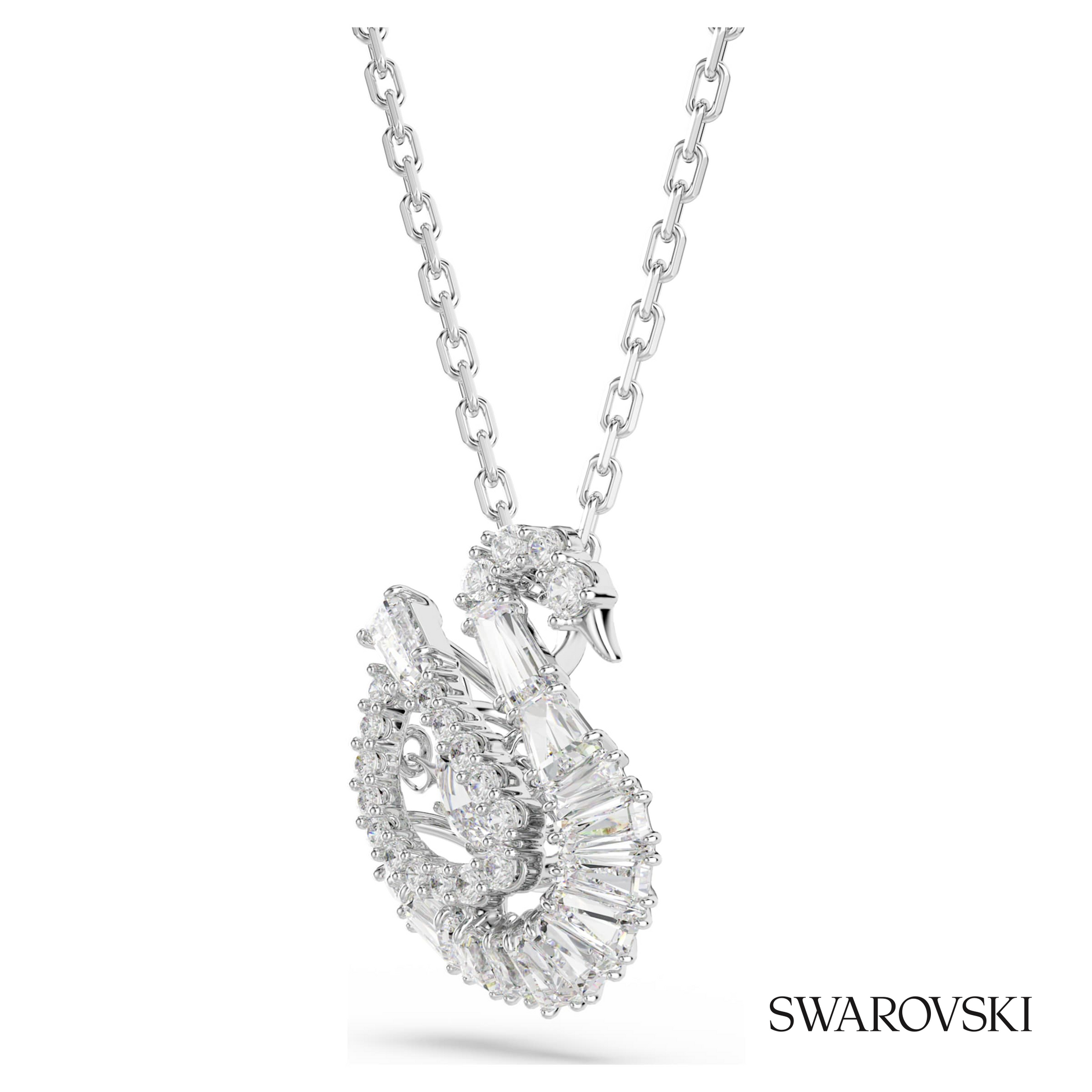 Swarovski Swan pendant, Mixed cuts, Swan, White – item 5732412 image 3