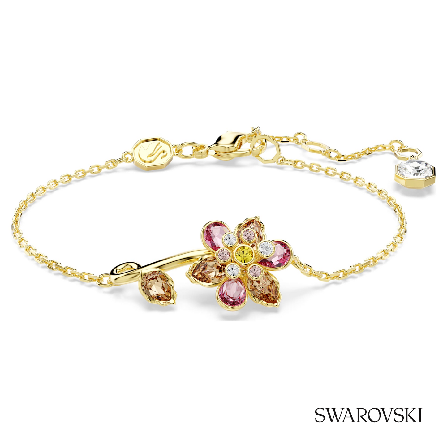 Swarovski Idyllia bracelet, Mixed cuts, Flower – item 5732423