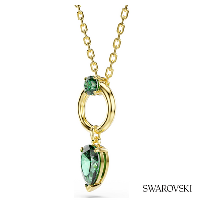 Swarovski Mesmera pendant, Mixed cuts, Green, 18K gold – item 5732484 image 3