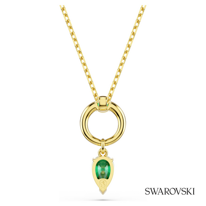 Swarovski Mesmera pendant, Mixed cuts, Green, 18K gold – item 5732484 image 5