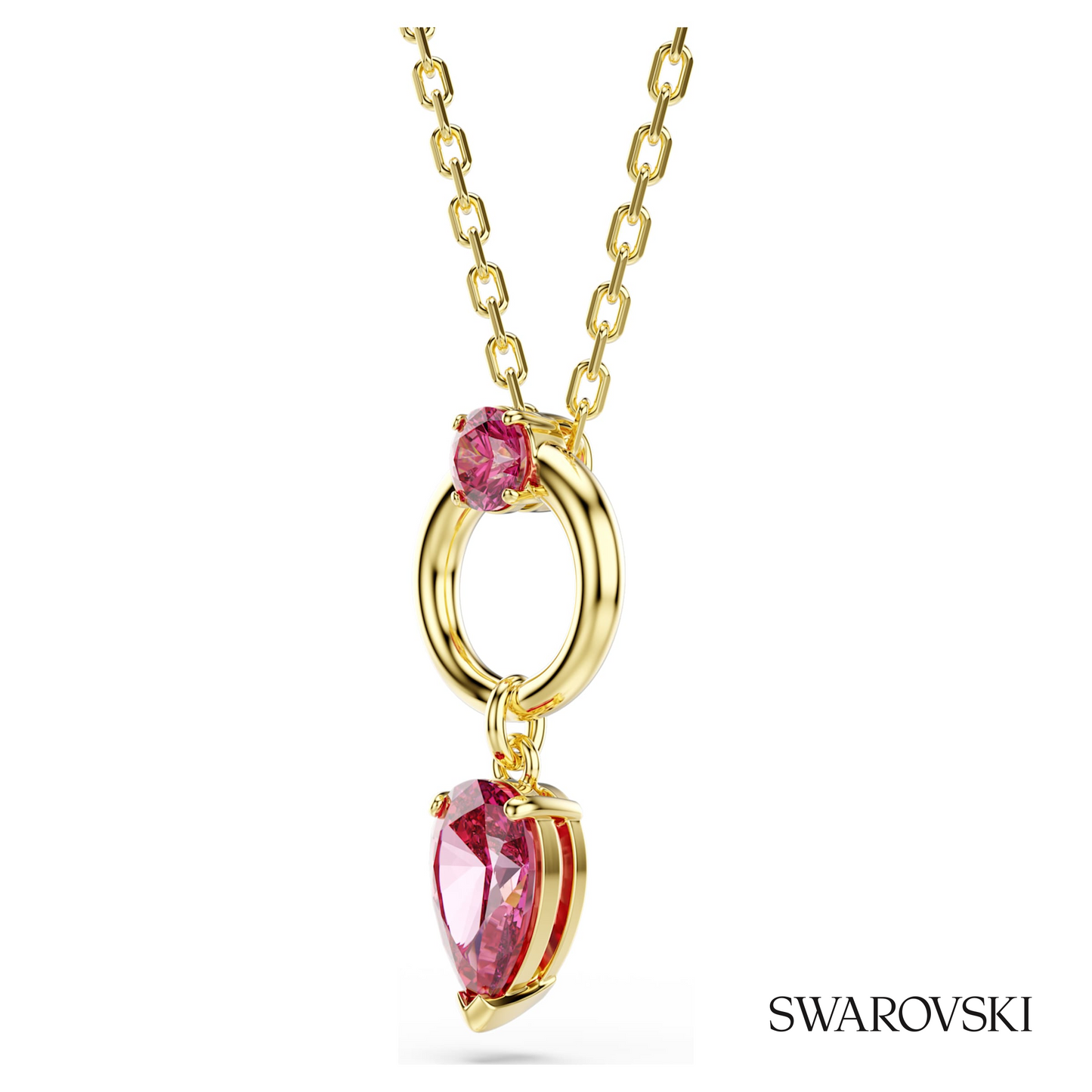 Swarovski Mesmera pendant, Mixed cuts, Red, 18K gold finish – item 5732487 image 3