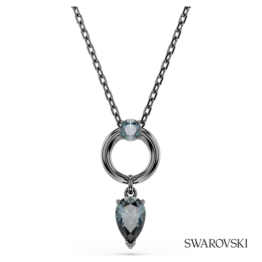 Mesmera pendant, Mixed cuts, Gray, Ruthenium plated – item 5732491