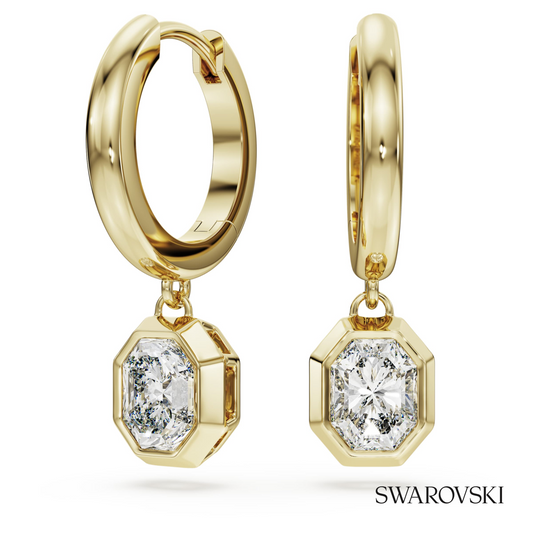 Octagon drop earrings, Lab-grown diamonds 1.0 ct tw, Octagon shape, 14K yellow gold – item 5732900