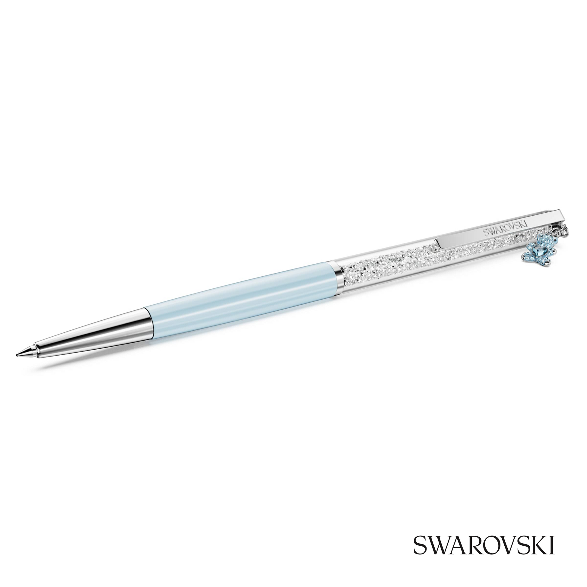 Swarovski Crystalline Ballpoint Pen, Teddy, Crystals / Chrome Plated / Lacquered